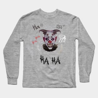 Scary Laughing Clown Halloween Long Sleeve T-Shirt